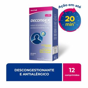 Decongex Plus Aché 12 Comprimidos Revestidos