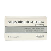 Supositório De Glicerina Infantil Granado 12 Unidades