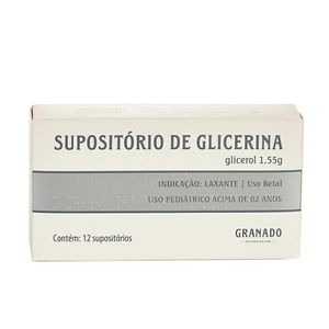 Supositório De Glicerina Infantil Granado 12 Unidades