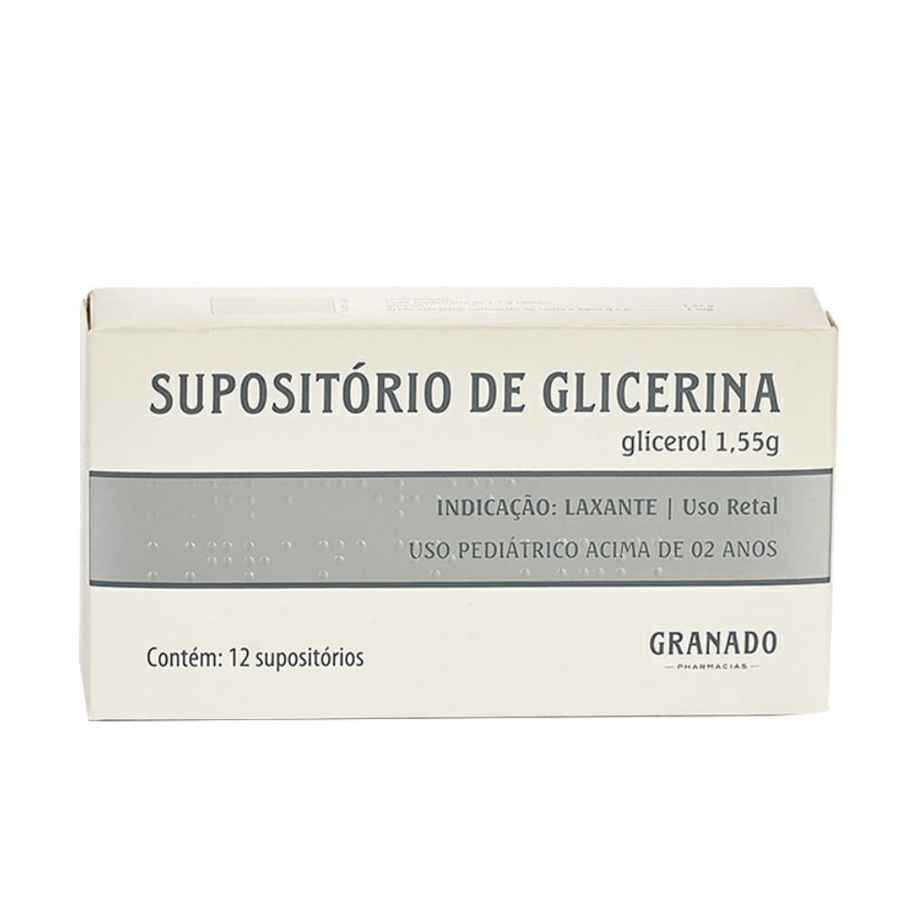 Supositório De Glicerina Infantil Granado 12 Unidades