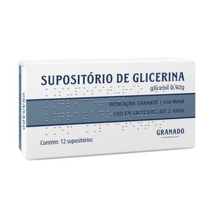 Supositório De Glicerina Para Lactentes Granado 12 Unidades