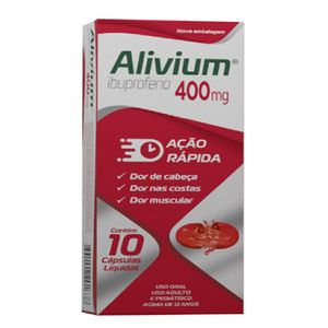 Alivium 400mg 10 Cápsulas Líquidas