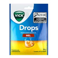 Pastilhas Vick Drops Mel 20 Unidades