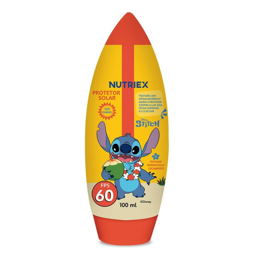 Protetor Solar Nutriex Infantil Stitch FPS60 100ml