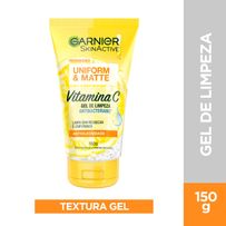 Gel de Limpeza Facial Antibacteriano Garnier Uniform & Matte Vitamina C 150g