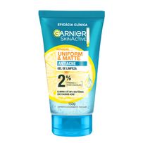 Gel de Limpeza Facial Garnier Uniform & Matte Antiacne 150g