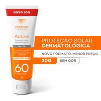 Protetor Solar Darrow Actine Toque Seco FPS60 Sem Cor 30g