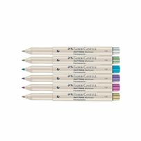 Marcador Permanente Faber Castell Multimark Metal 6 Cores