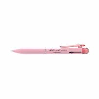 Lapiseira 0.7mm e Caneta Faber Castell 3 em 1 Poly Multifunções Rosa 1 Unidade