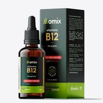 Vitamina B12 Omix 9,9 µg em Gotas Sabor Frutas Vermelhas 30ml