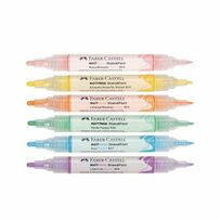 Marcador Multimark Faber Castell Shake&Paint Pastel 6 Unidades