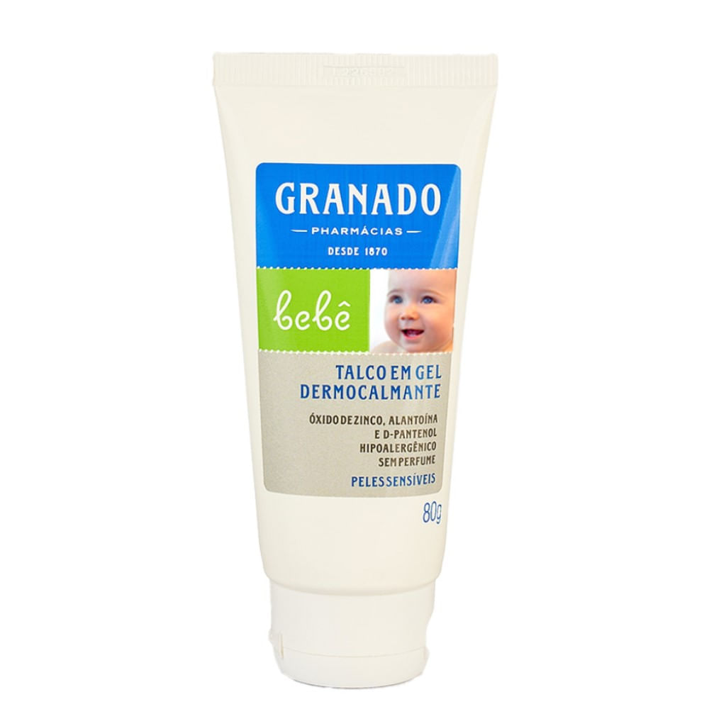 Talco Em Gel Dermocalmante Granado Bebê Peles Sensíveis 80g