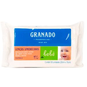 Lenços Umedecidos Granado Bebe Calendula 50 Unidades