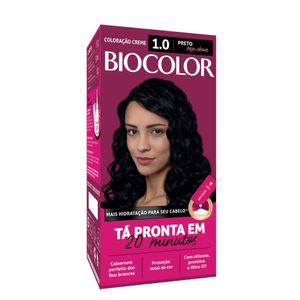 Tinta de Cabelo Biocolor Mini Kit Preto Peça Chave 1.0