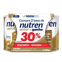 Kit Complemento Alimentar Nutren Senior Sem Sabor 2 Unidades de 740g Cada