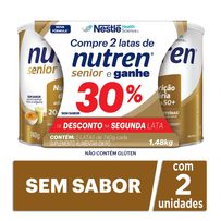 Kit Complemento Alimentar Nutren Senior Sem Sabor 2 Unidades de 740g Cada