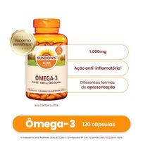 Suplemento Alimentar Sundown Ômega 3 1.000mg 120 Cápsulas