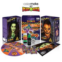 Kit Plutonita Colormake Tinta Cremosa com 5 cores 25g + Sangue Artificial 20ml + Gosma de Zumbi 20ml + 1 Atadura + 1 Manual Passo a Passo