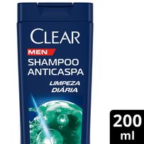 Shampoo Anticaspa Clear Men Limpeza Diária 2 em 1 200ml