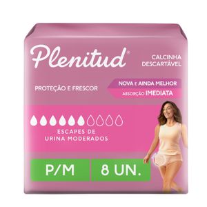 Roupa Íntima Plenitud Femme P/M 8 Unidades