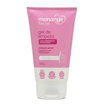Gel de Limpeza Facial Monange Anti-Ressecamento com Ácido Hialurônico e Niacinamida 120g