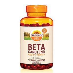 Suplemento Alimentar Sundown Betacaroteno 2.000UI 90 Cápsulas