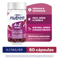 Suplemento Alimentar Nutren A-Z Mulher Pele, Unha e Cabelo 60 Cápsulas