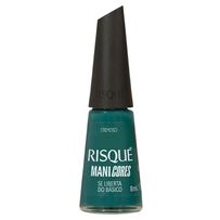 Esmalte Risque Cremoso ManiCores Se Liberta do Básico Verde Escuro 8ml