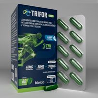 Suplemento Alimentar Biolab Trifor 40mg + 80mg + 900mg 60 Cápsulas