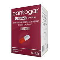 Suplemento Alimentar Pantogar Unhas Biolab 60 Cápsulas