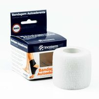 Bandagem Autoaderente Incoterm Cohesive Branco 5cm x 4,5m