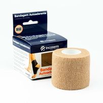 Bandagem Autoaderente Incoterm Cohesive Bege 5cm x 4,5m