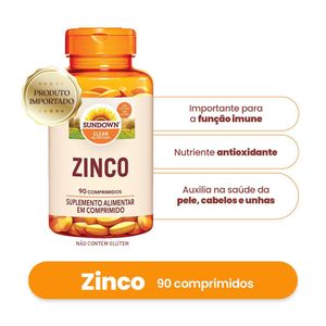 Suplemento Alimentar Sundown Zinco 7mg 90 Cápsulas