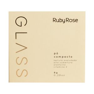 Pó Compacto Ruby Rose Glass Cor GPD10 8g