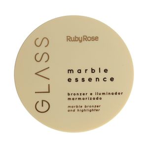 Bronzer e Iluminador Marmorizado Ruby Rose Glass Cor MB01 Imperial
