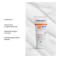 Protetor Solar Facil Helioderm FPS30 Toque Seco 3 em 1 50g