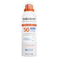 Protetor Solar Spray Helioderm 2 em 1 Fps50 200ml