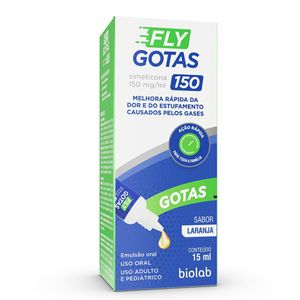 Fly Gotas 150mg/ml Biolab Uso Oral Laranja 15ml
