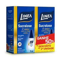 Adoçante Líquido Linea Sucralose 2 Unidades de 75ml Cada