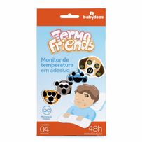Adesivo Termômetro Para Bebês Babydeas Termo Friends 165707 4 Unidades
