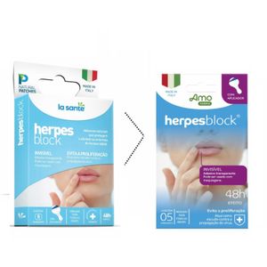 Adesivos Naturais La Sante Herpes Block 5 Unidades