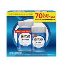 Kit Suplemento Alimentar Centrum Homem 60 Comprimidos + 30 Comprimidos