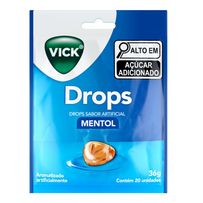 Pastilhas Vick Drops Mentol 20 Unidades