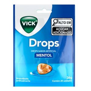Pastilhas Vick Drops Mentol 20 Unidades