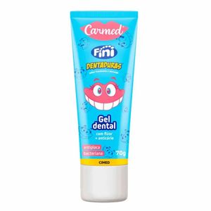 Gel Dental Carmed Fini Dentaduras Com Flúor 70g