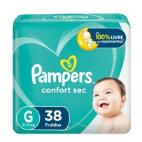 Fralda Pampers Confort Sec G 38 unidades