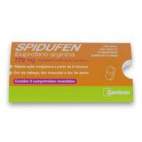 Spidufen 770mg Zambon 3 Comprimidos