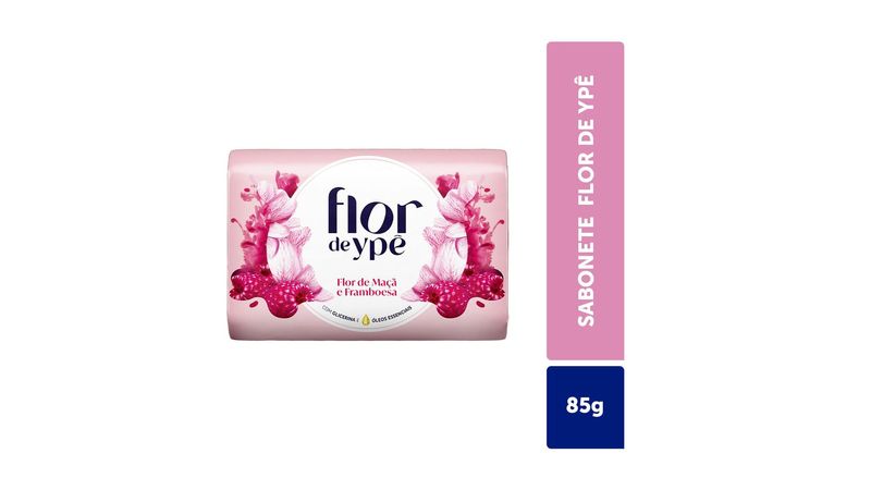 Sabonete Em Barra Flor De Ypê Flor De Maçã E Framboesa 85g