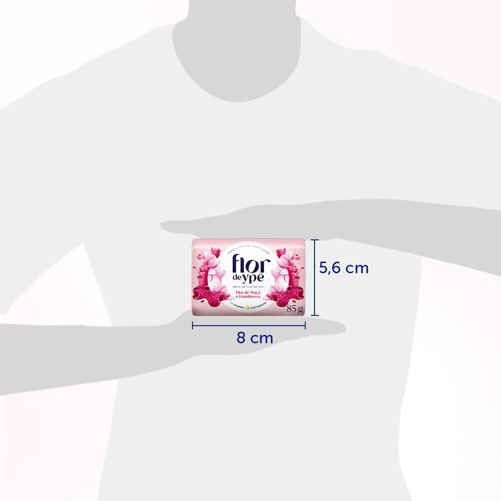 Sabonete Em Barra Flor De Ypê Flor De Maçã E Framboesa 85g