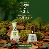 Esmalte Risque Diamond Gel Meu Jardim Mágico Dança das Fadas 9,5ml